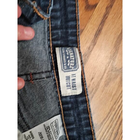 Levi Strauss Signature Womens At Waist Bootcut Jeans Blue Denim Classic Fit- 10 - Picture 4 of 7